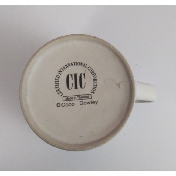 CIC Coco Dowley American Country Farmhouse Rooster 4" Coffee Cup - Picture 6 of 6